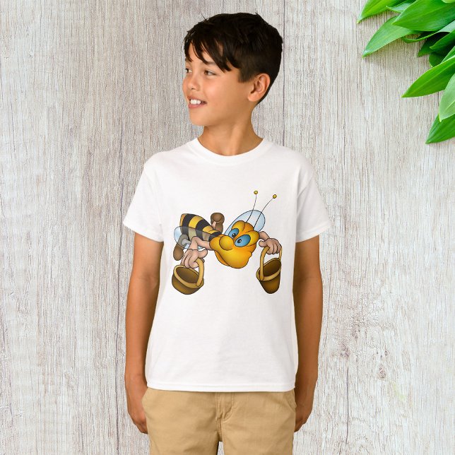 Camiseta Abeja de miel con cestas Ilustracion de abejas div (Subido por el creador)