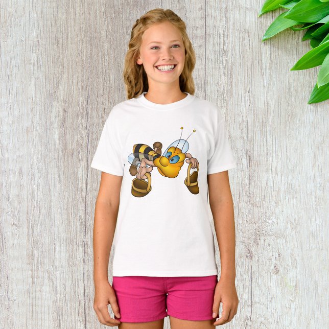 Camiseta Abeja de miel con cestas Ilustracion de abejas div (Subido por el creador)
