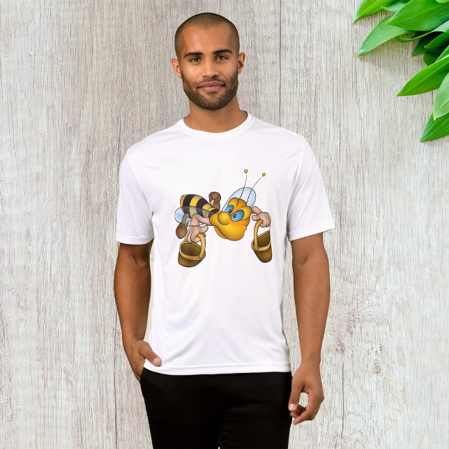 Camiseta Abeja de miel con cestas Ilustracion de abejas div (Subido por el creador)