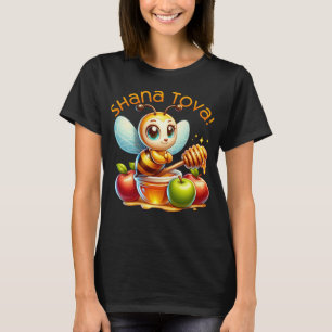 Camiseta Abeja de miel con manzanas