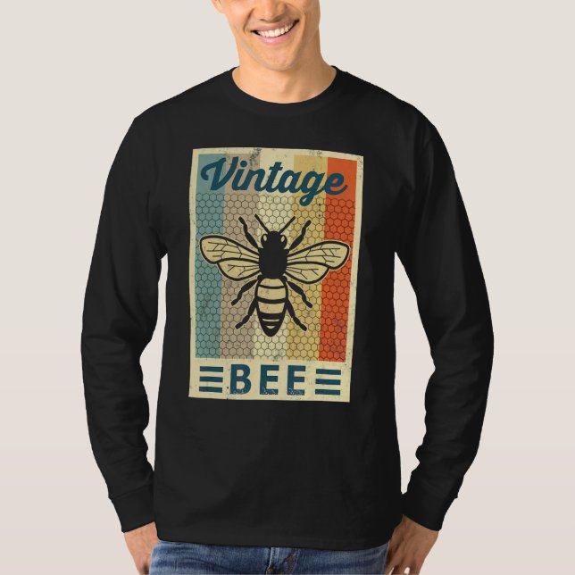 Camiseta Abeja de miel de abeja vintage (Anverso)