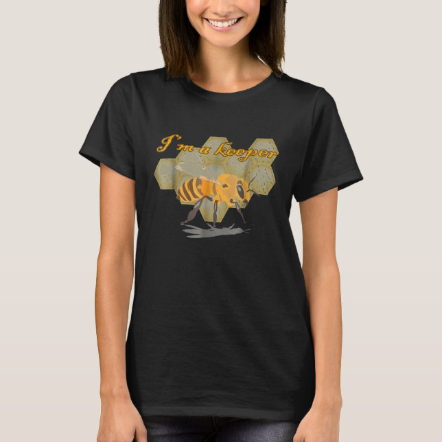 Camiseta Abeja de miel de apicultor IM A KEEPER (Anverso)
