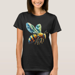 Camiseta Abeja de miel geométrica