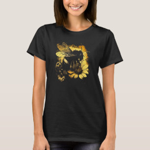 Camiseta Abeja de miel y abeja de burbujas para la uva de c