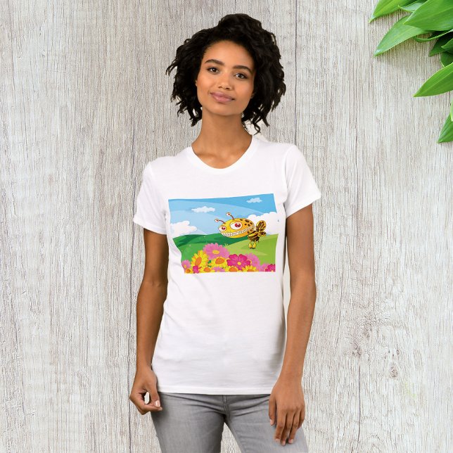 Camiseta Abeja de monstruo suave y espeluznante en un campo (Subido por el creador)