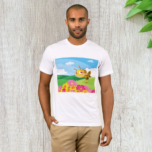 Camiseta Abeja de monstruo suave y espeluznante en un campo