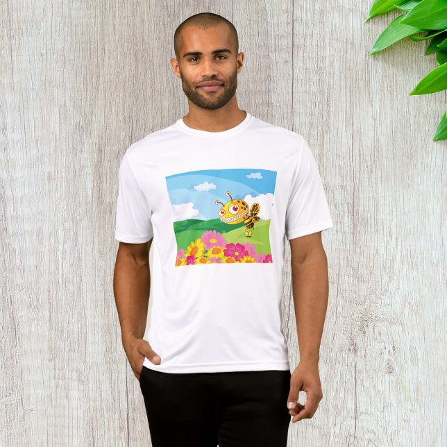 Camiseta Abeja de monstruo suave y espeluznante en un campo (Subido por el creador)