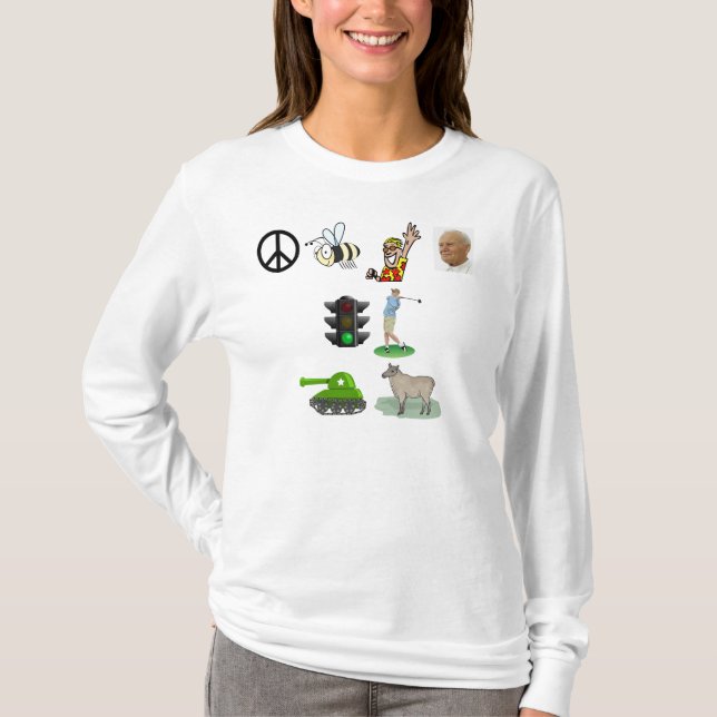 Camiseta abeja de paz "hey" pole light driver tank ewe (Anverso)