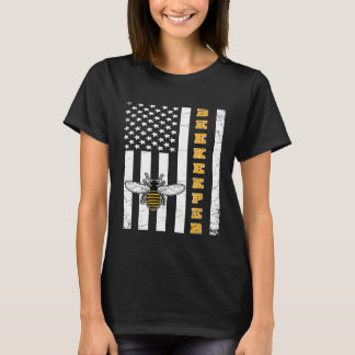 Camiseta Abeja del Orgullo Americano Whisperer Granjero Bee