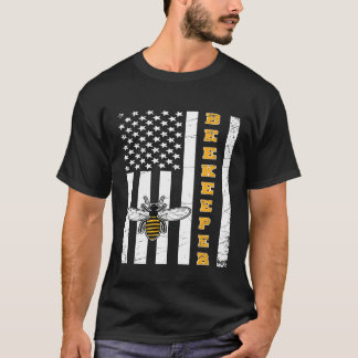 Camiseta Abeja del Orgullo Americano Whisperer Granjero Bee