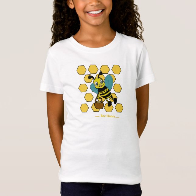 Camiseta Abeja divertida linda con una sonrisa acuosa (Anverso)
