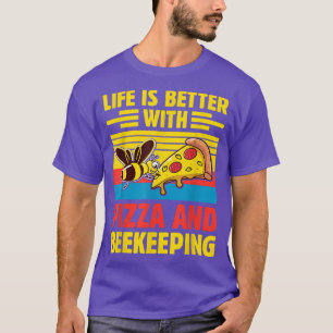 Camiseta Abeja divertida - Pizza Amante de la miel Abeja