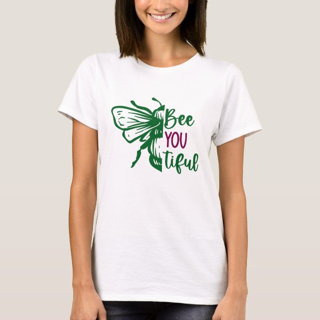 Camiseta Abeja Divertida y Hermosa Inspirada  (Anverso)