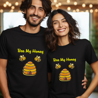 Camiseta Abeja dulce y dulce mi beehive de miel color oscur