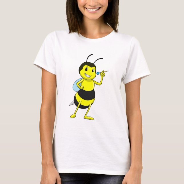 Camiseta Abeja en Dardos con Dardo (Anverso)