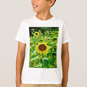 Camiseta Abeja en el girasol amarillo