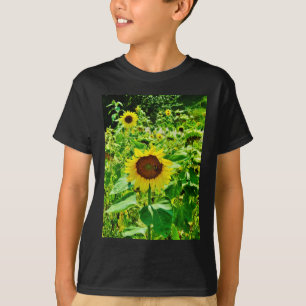 Camiseta Abeja en el girasol amarillo