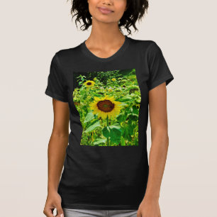 Camiseta Abeja en el girasol amarillo