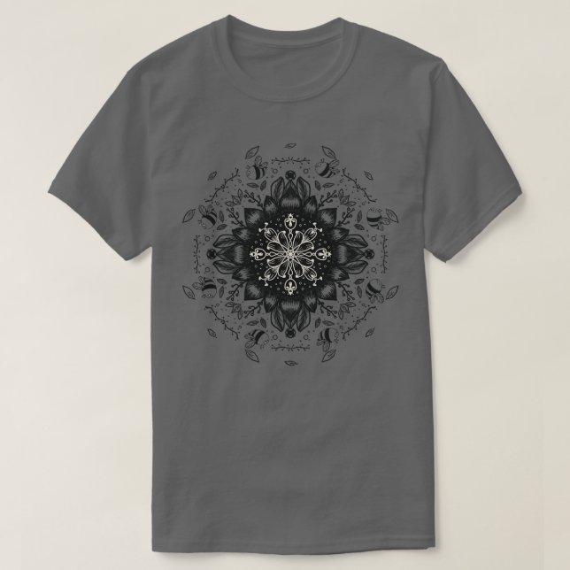 Camiseta Abeja en un girasol 2 (Diseño del anverso)