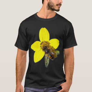 Camiseta Abeja en una flor amarilla