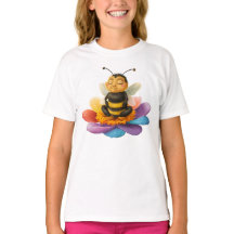 Abeja En Una Flor Vibrante Haciendo Yoga