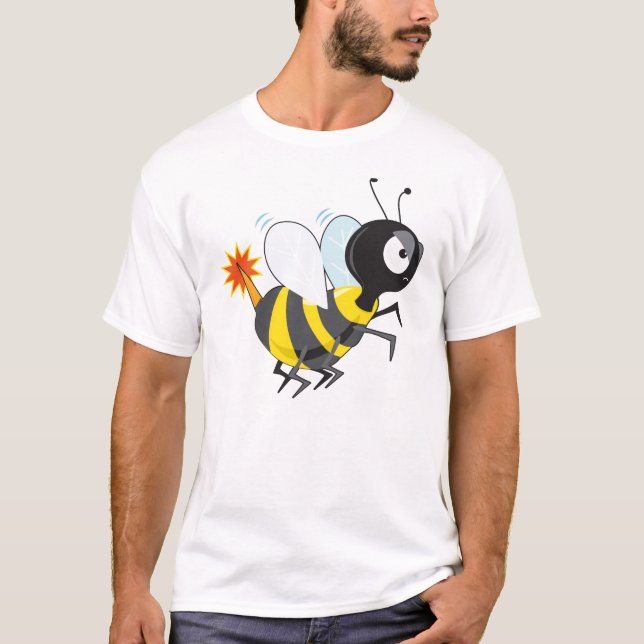 Camiseta Abeja enojada (Anverso)