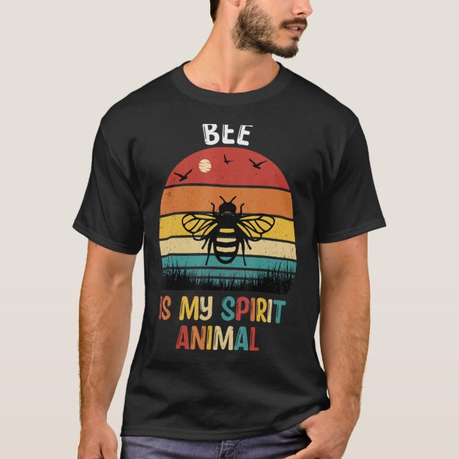 Camiseta Abeja es mi Abeja animal espiritual (Anverso)