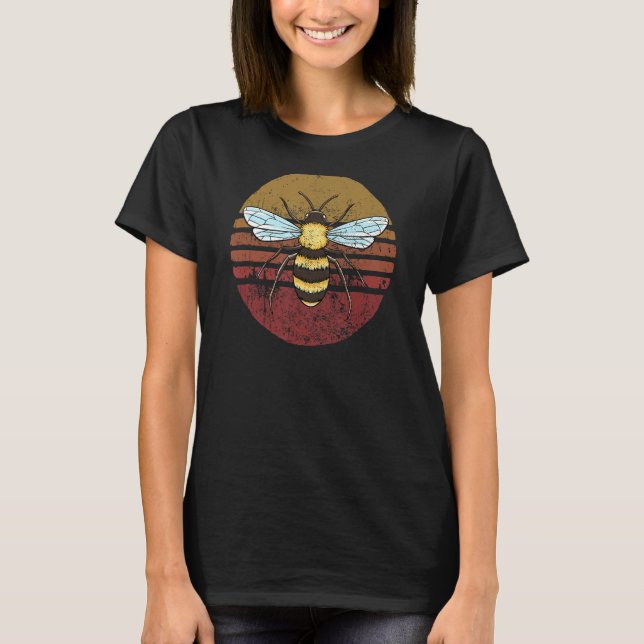 Camiseta Abeja estilo retro vintage 1 (Anverso)