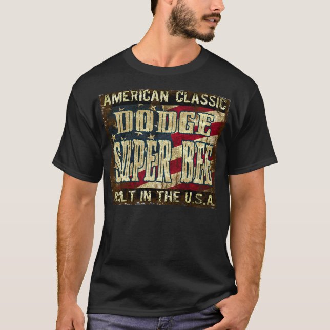 Camiseta Abeja estupenda de Dodge - coche clásico (Anverso)