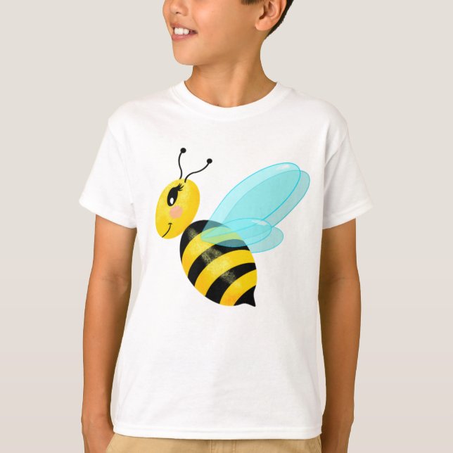 Camiseta abeja feliz (Anverso)