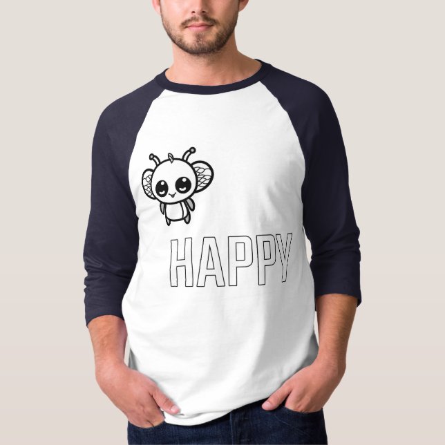 Camiseta Abeja Feliz :) (Anverso)