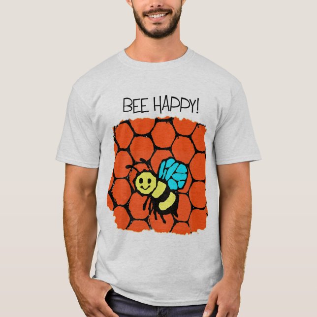Camiseta ¡Abeja feliz! (Anverso)