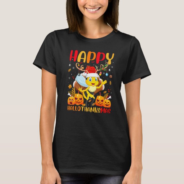 Camiseta Abeja Feliz Abeja Hellothanksmas (Anverso)