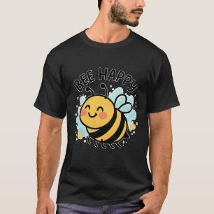 Camiseta Abeja Feliz Dibujo Animado Lindo