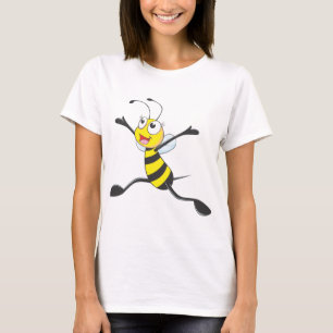Camiseta Abeja femenina alegre