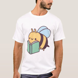 Camiseta Abeja florida cúpula leyendo un libro