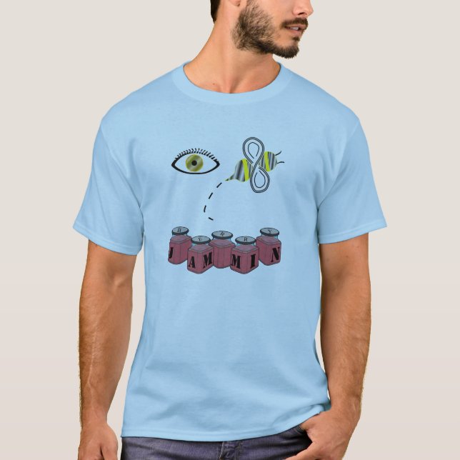 Camiseta Abeja Jammin del ojo (Anverso)