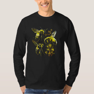 Camiseta Abeja melífera y abejorro para apicultores de colm