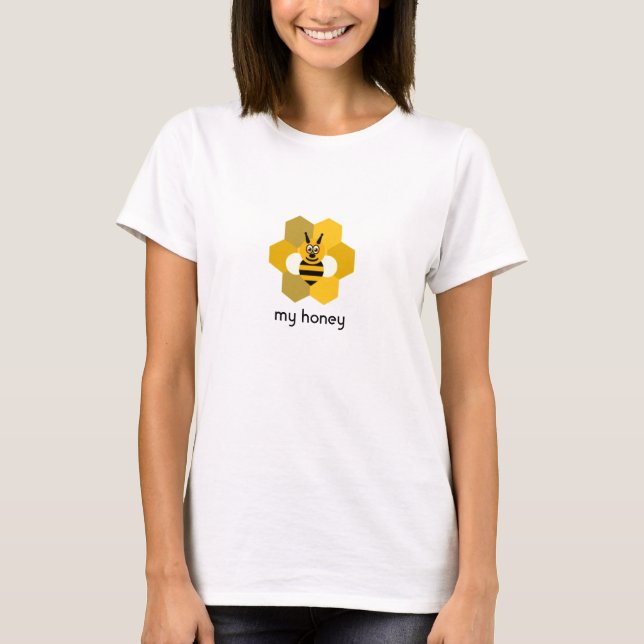 Camiseta Abeja mi HoneyT-Camisa (Anverso)