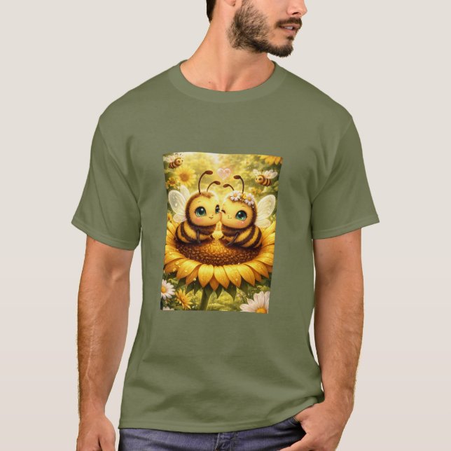 Camiseta Abeja mía Girasol (Anverso)