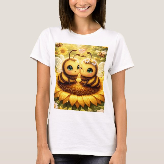 Camiseta Abeja Mía Girasol (Anverso)