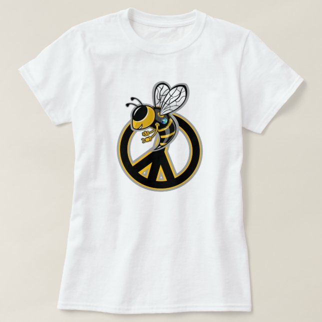CAMISETA ABEJA PAZ  (Diseño del anverso)