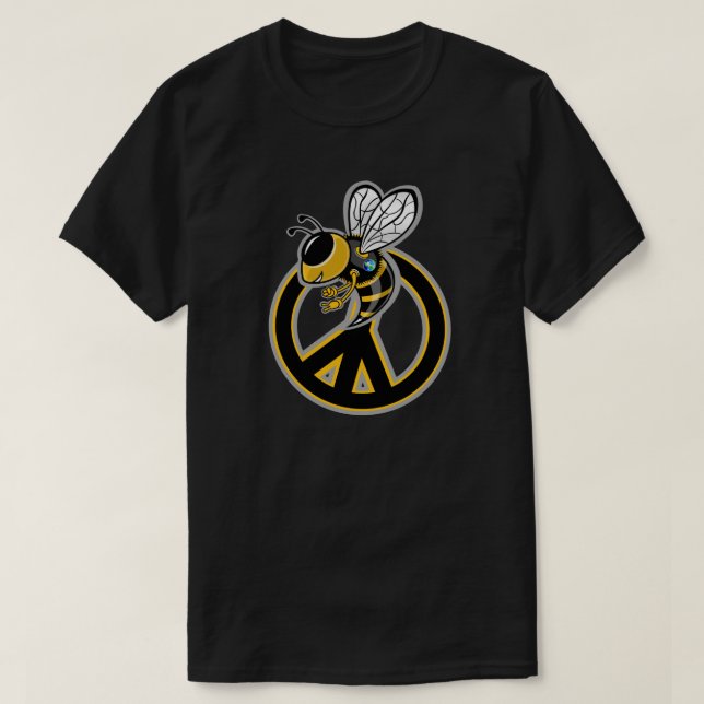 CAMISETA ABEJA PAZ  (Diseño del anverso)