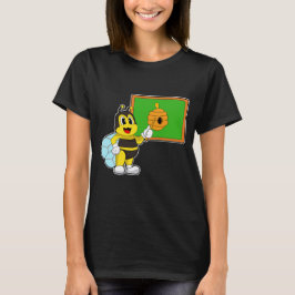 Camiseta Abeja profesora puntero nido de abeja