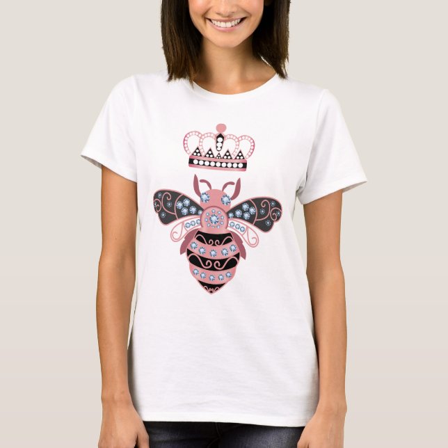 Camiseta Abeja Reina Con Corona (Anverso)