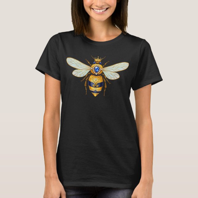 Camiseta Abeja Reina Con Corona (Anverso)