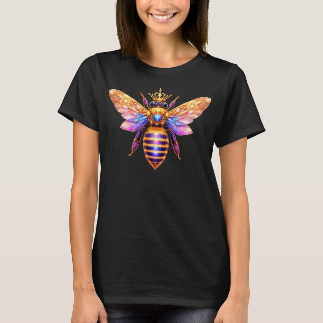Camiseta Abeja Reina Con Corona (Anverso)