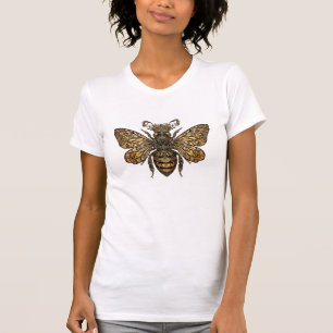 Camiseta Abeja Reina con Corona de Oro - Realeza Regia Abej