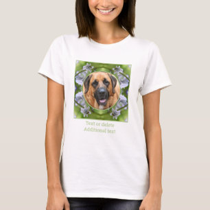 Camiseta Abeja Sobre El Marco De Flor Azul Crea Tu Propia F