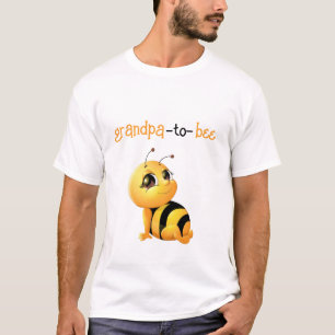 Camiseta Abeja sonriente Abuelo Baby Shower para ser camise
